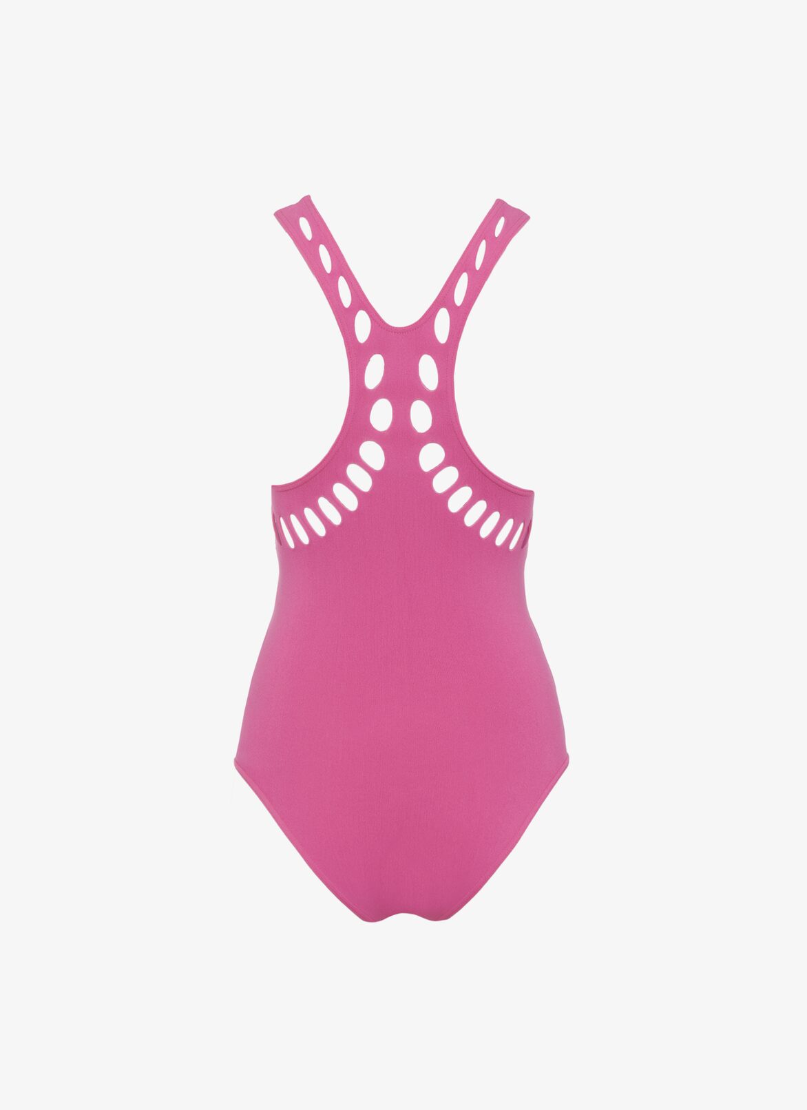 One-piece seamless swimsuit ALAÏA NEON PINK ONE-PIECE SEAMLESS SWIMSUIT
